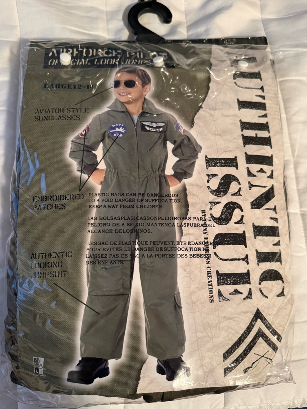 Vintage L (12/14) Kids' Aviator Costume
